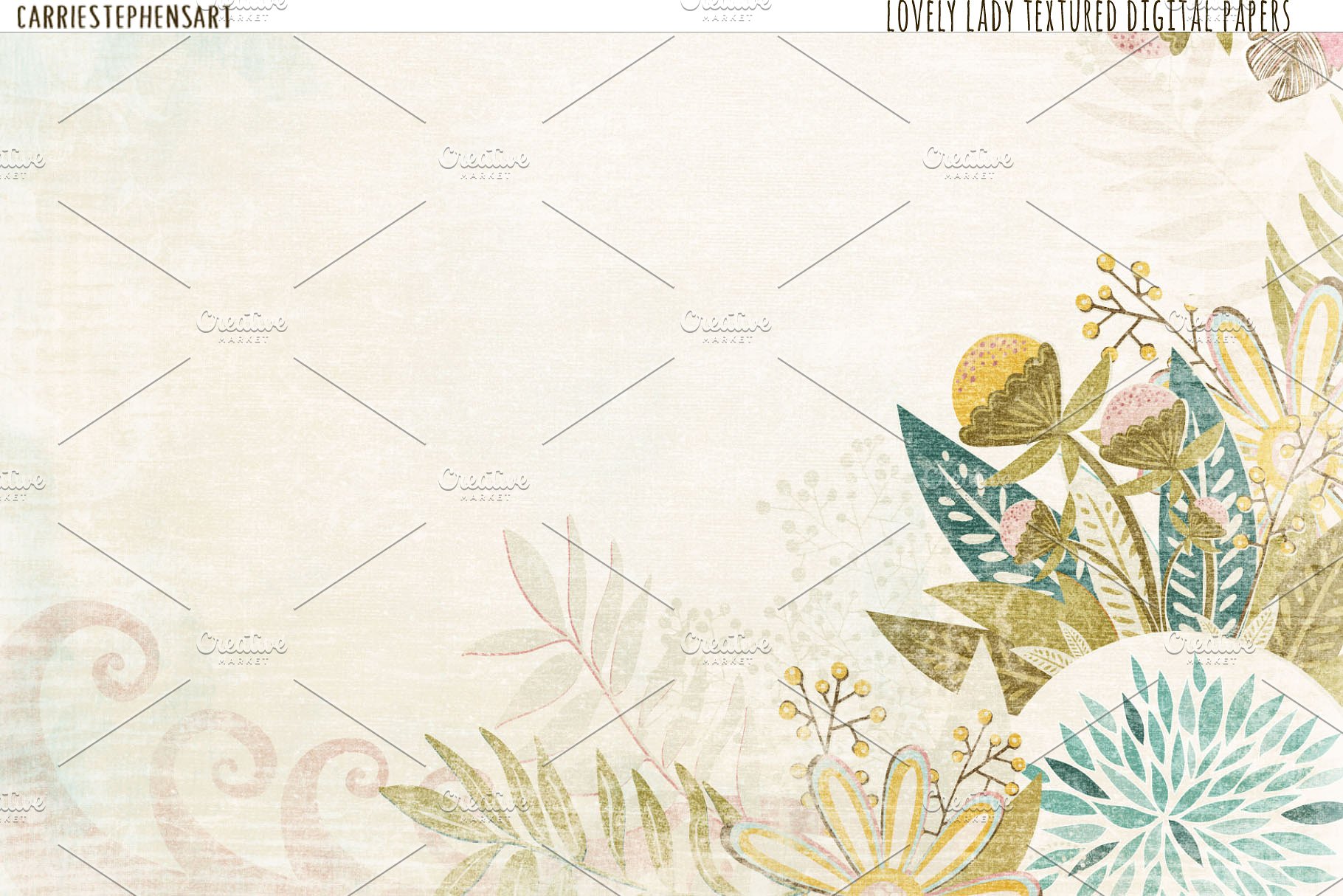 粉色褴褛别致的纹理背景 Pink Shabby Chic Textured Background插图(2)