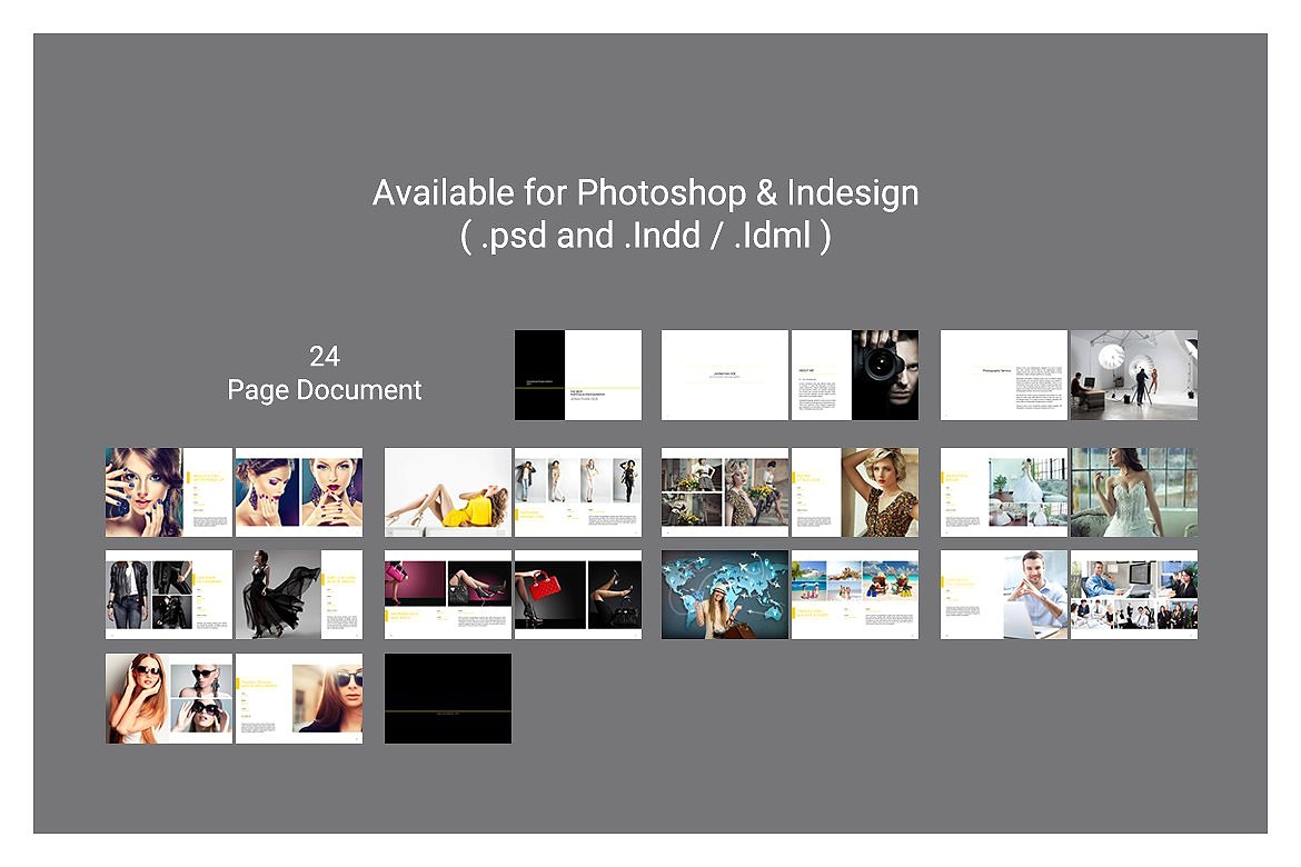 简约大图风格的专业的摄影主题杂志模板下载[indd]插图(6)