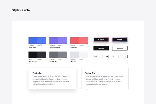 黑白风格创意网站UI模板 Forma UI Kit插图(4)
