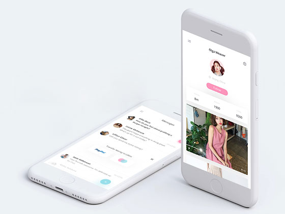 Fludish 聊天和媒体应用界面素材之家精选sketch素材