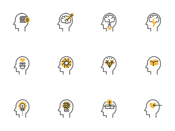 30 枚思维流程元素图标素材之家精选sketch素材