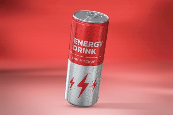 能量饮料罐头外观设计样机 Energy Drink Can Mockup vol.2