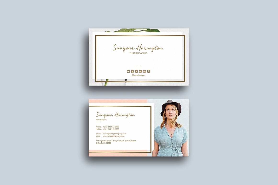 30个时尚高端的名片卡片邀请函请柬设计模板插图(23)