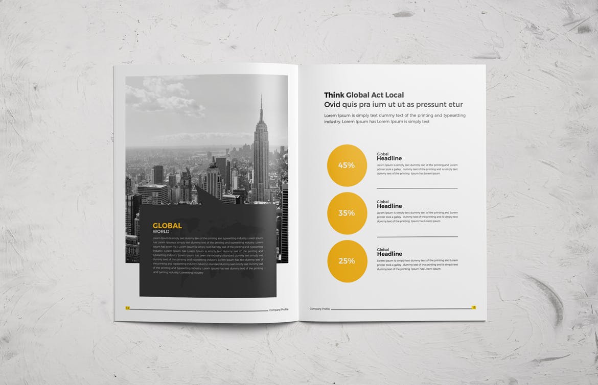 时尚高端多用途的企业形象画册手册楼书杂志设计模板（indd）插图(10)