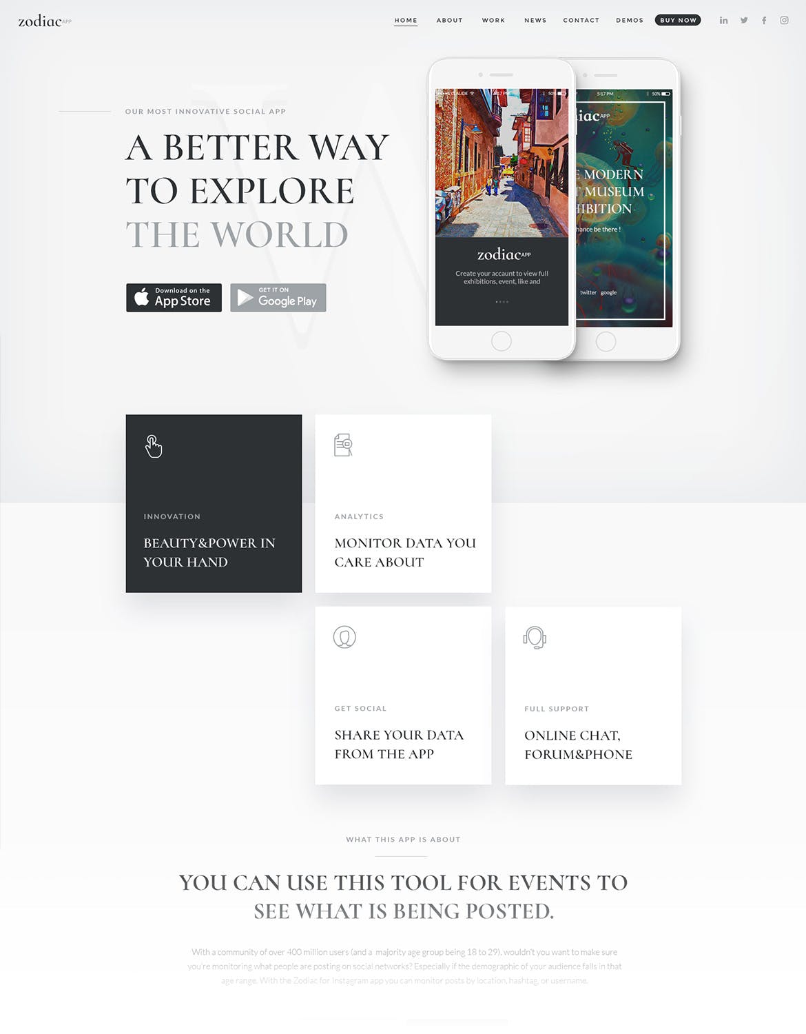 八合一多用途网站主页着陆页设计PSD模板 Zodiac – Multi-Purpose PSD Template插图(2)