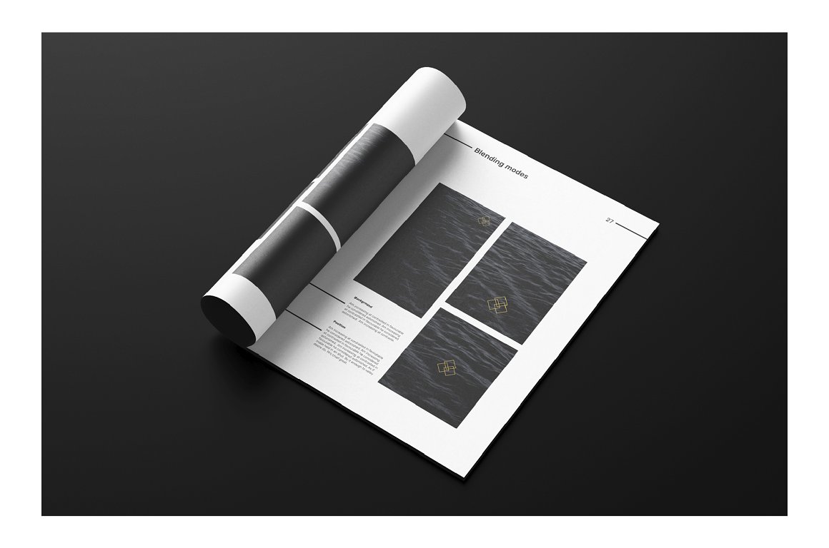 黑白极简主义现代品牌手册插图(9)