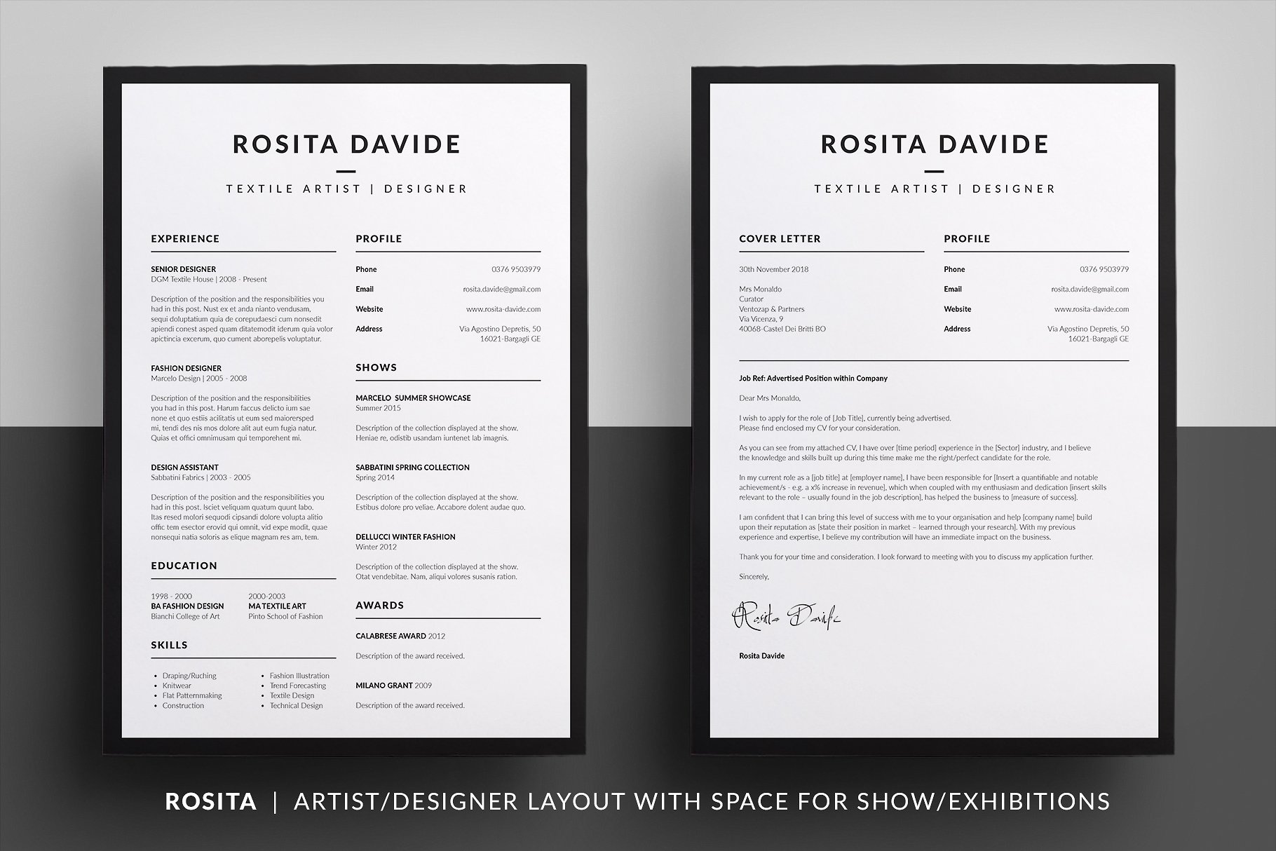 个人简历电子版即拿即用模板合集 Essential Resume/CV Collection插图(5)