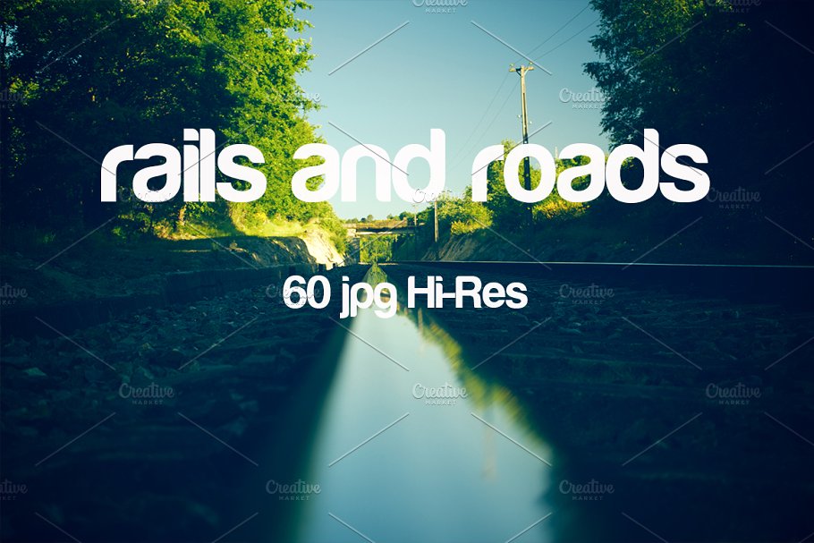 轨道和道路特写镜头高清照片素材 Rails and roads photo pack插图