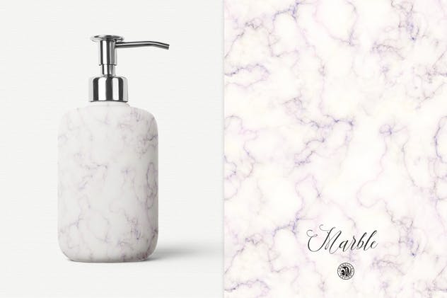 12款高档大理石肌理纹理素材 Seamless Marble Patterns插图(1)