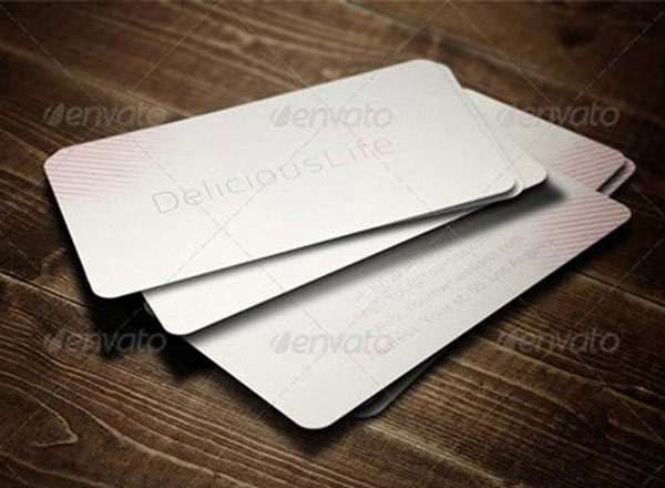 高品质的高端名片样机展示模型mockups