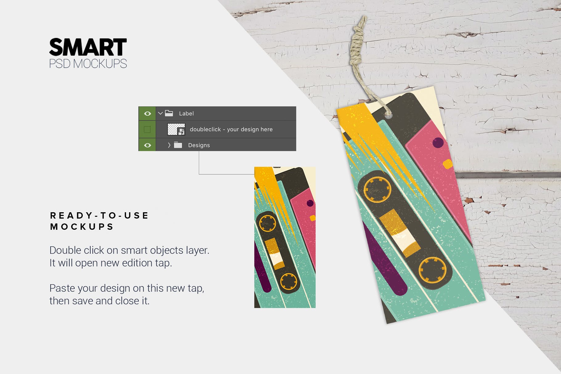 海报手绘设计创作场景样机模板 Poster Scene Creator插图(2)