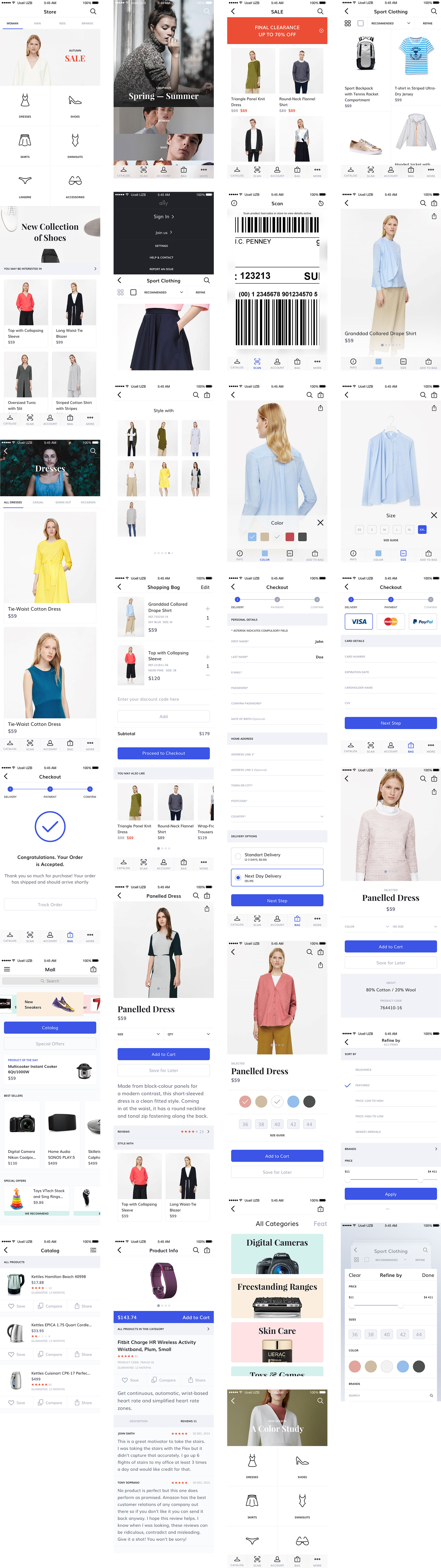 Ally 电商应用界面