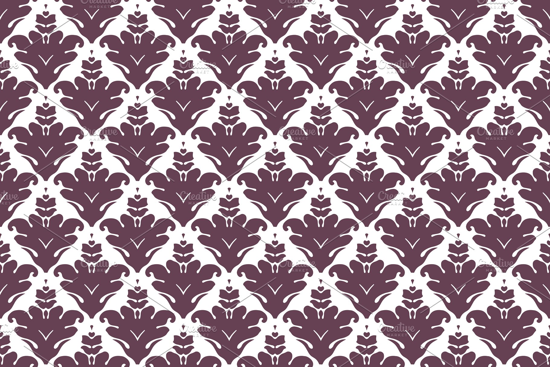 60种颜色1440种锦缎图案纹理[3GB] 1,440 Damask Patterns in 60 Colors插图(5)