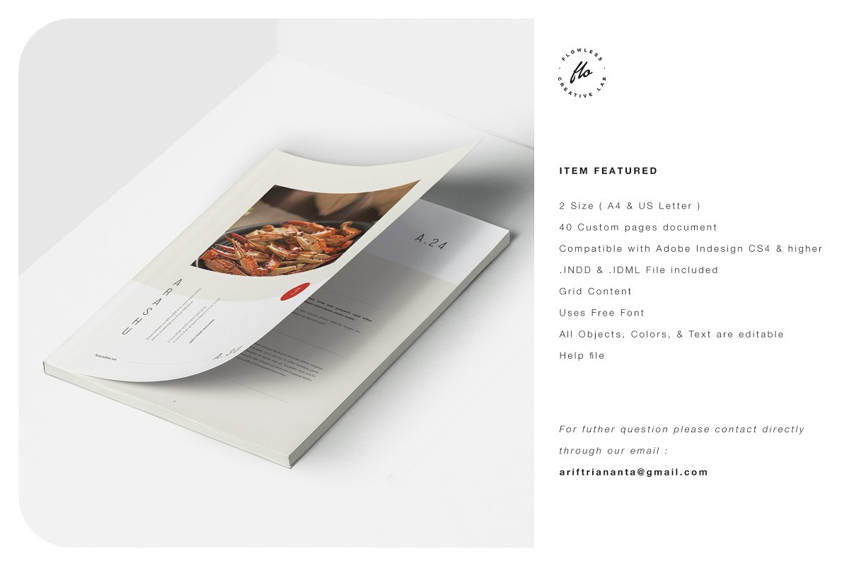 ARASHU食品杂志食谱菜单设计模板插图(3)