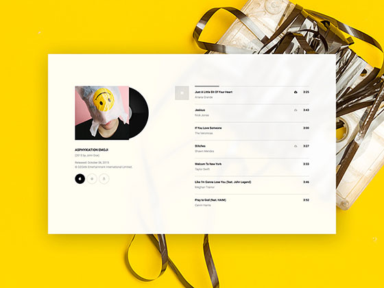 Hugo Album Player素材之家精选sketch素材