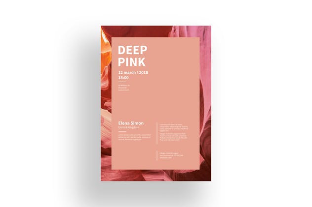 活动/演讲/大会宣传海报设计模板 Event Poster Template插图(4)