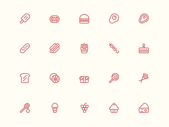 56 枚食物图标素材之家精选sketch素材
