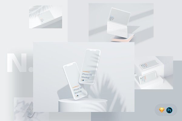 超级高清Apple设备样机套装N.mockups[LS出品, for Sketch&amp;PS]