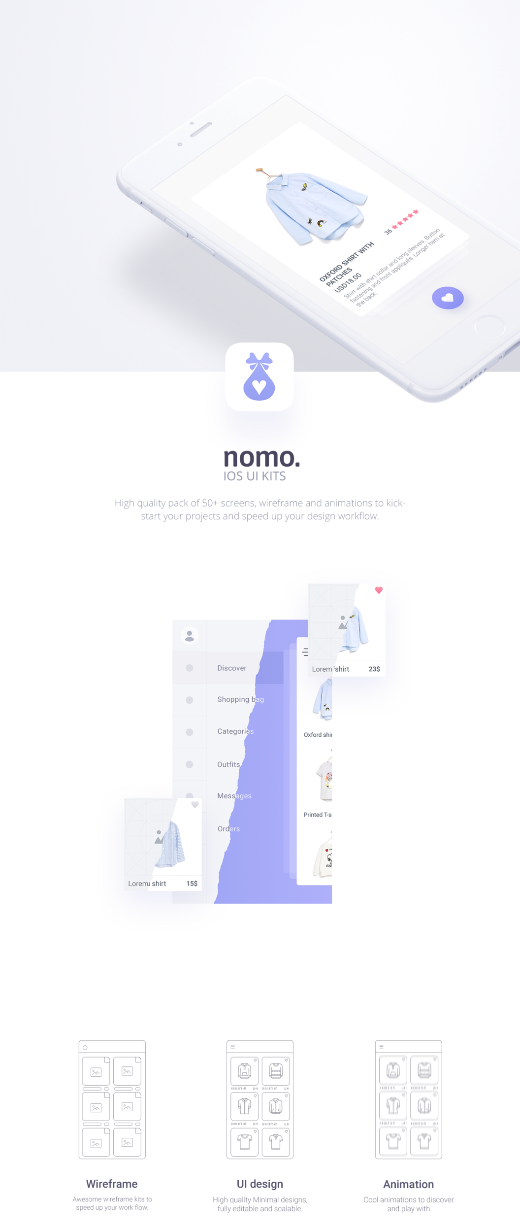 童装电商平台UI kits+原型线框图和交互动画包下载 [AEP、PSD]插图
