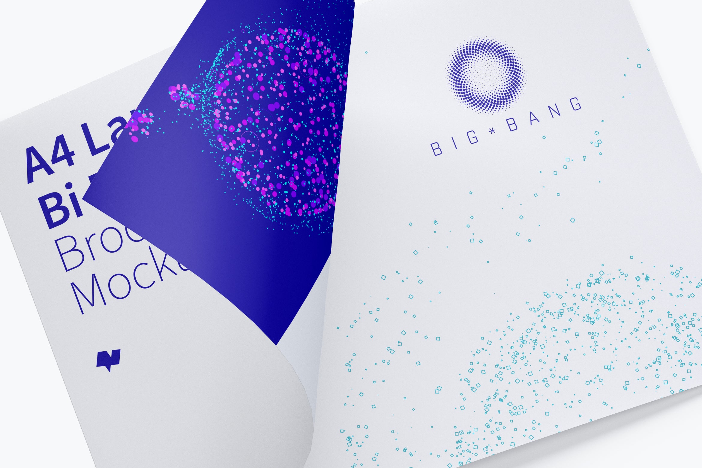 A4横向双折设计小册子传单设计图预览样机02 A4 Landscape Bi Fold Brochure Mockup 02插图(3)