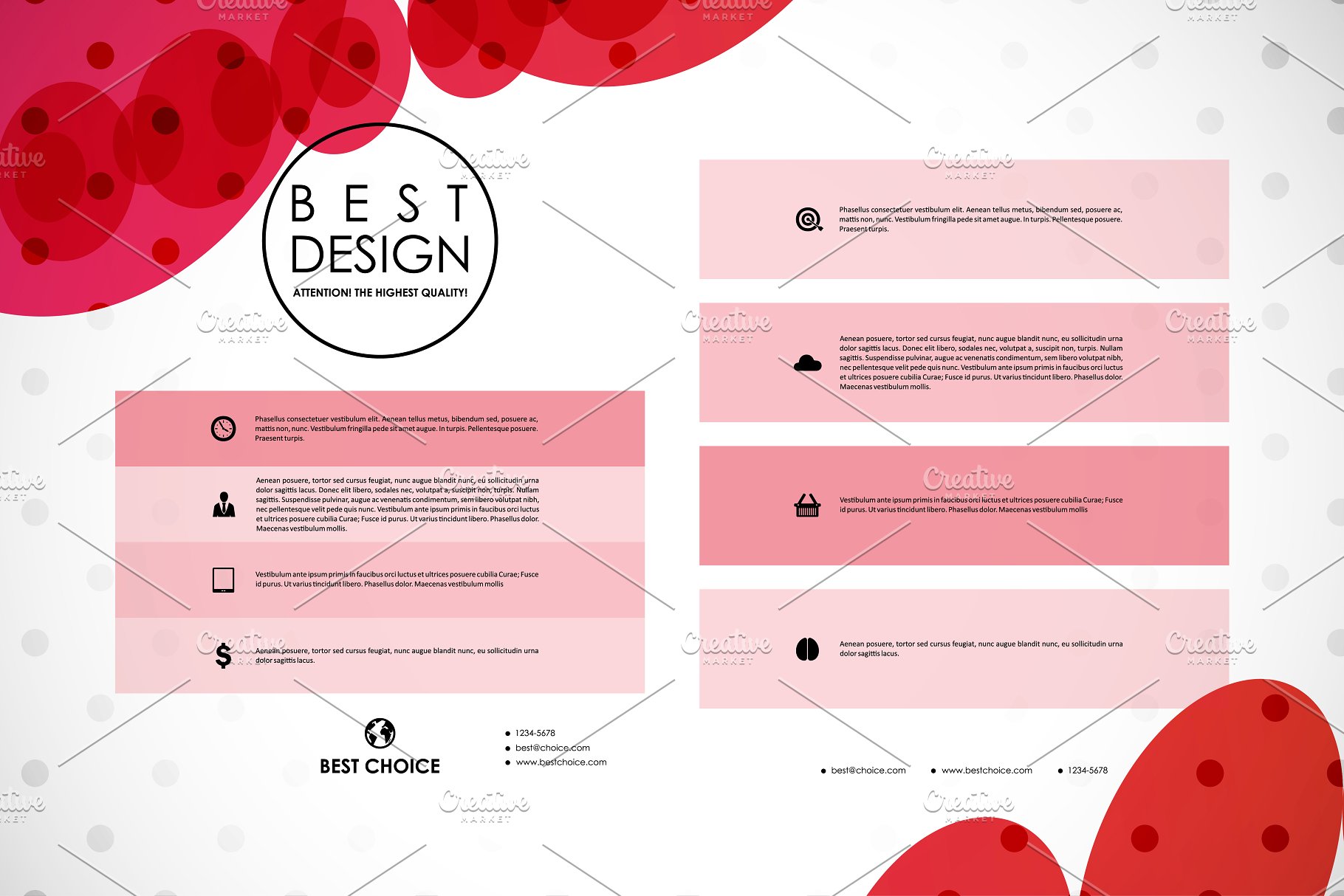 数十款抽象图形背景小册子模板合集 84 Abstract Brochures插图(15)