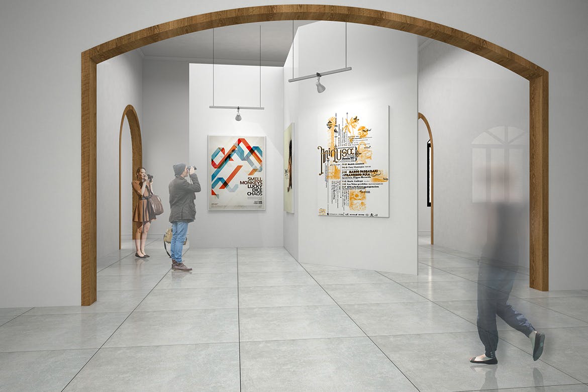 室内油画展览画框样机素材v10 Exhibittion Mockup [vol10]插图(4)