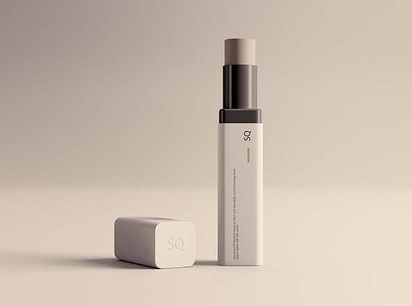 唇膏外观设计效果图素材库精选模板 Lip Balm Mockup