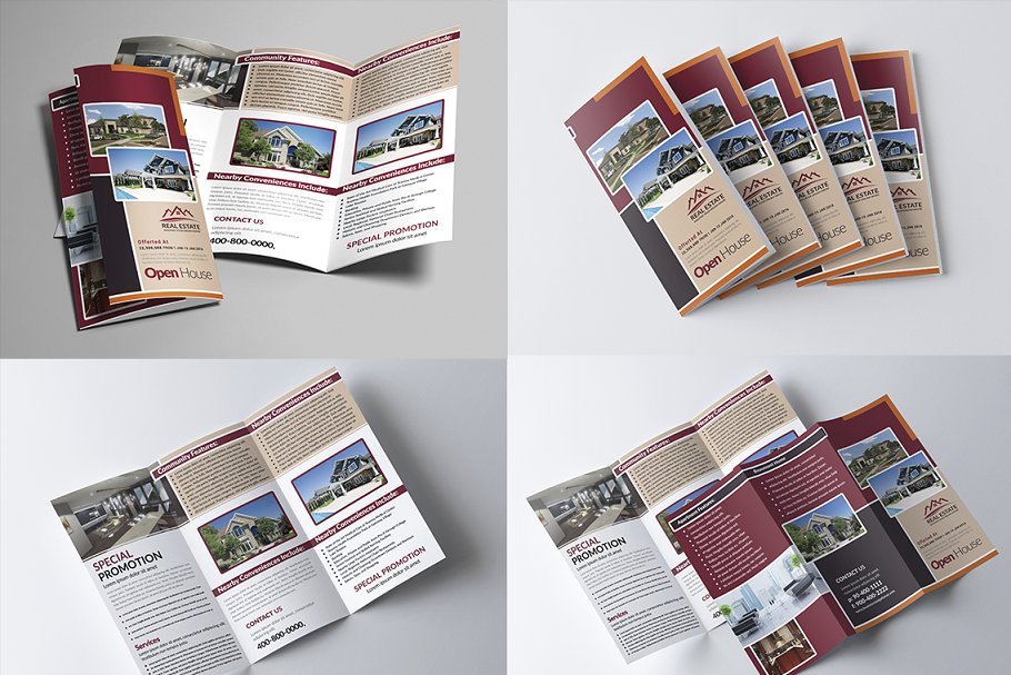 超级三折小册子模板合集 Trifold Brochure Big Bundle插图(10)