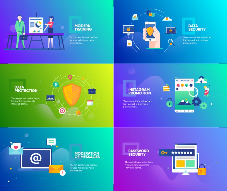 扁平化设计风格网站概念插画设计素材 Flat Design Concepts Package插图(6)