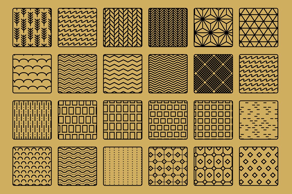 实验室物品线条图形AI笔刷&纹理 Single Weight Line Art Lab插图(18)