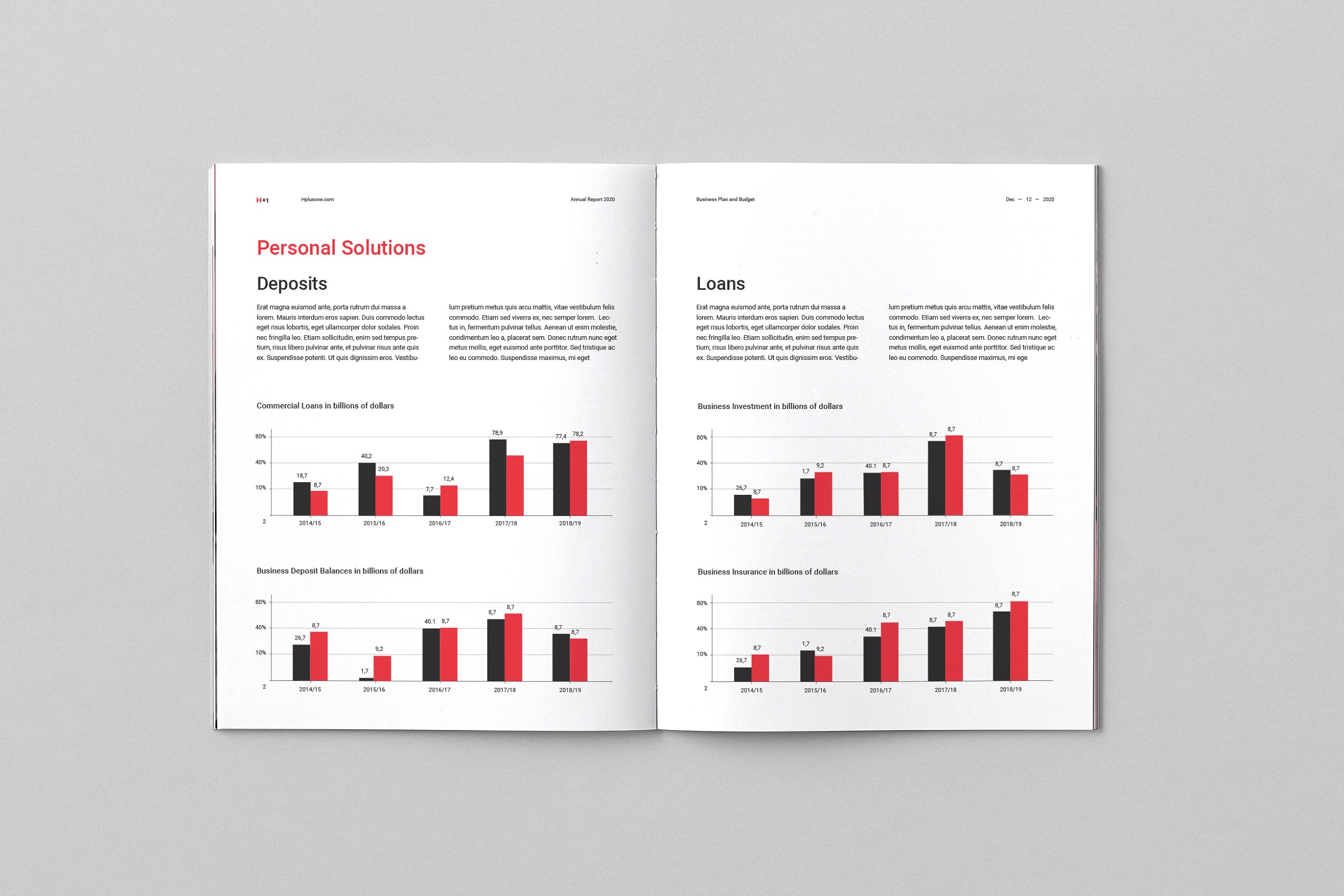 36页专业极简的年度总结杂志模板下载 Annual Reports [indd]插图(11)