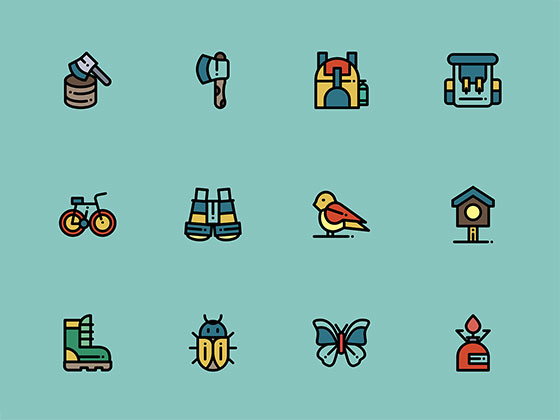 50 枚乡村元素图标素材之家精选sketch素材