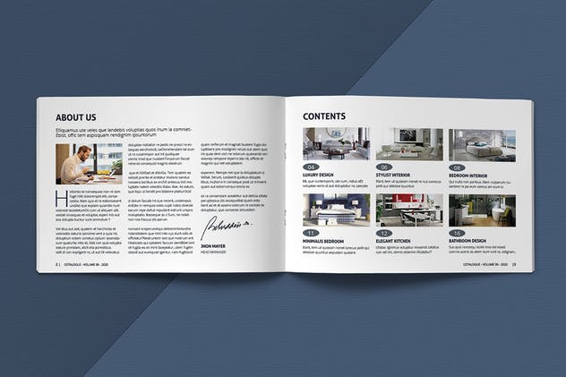 A5尺寸产品目录产品手册设计模板素材 A5 Modern Catalogue Template插图(2)