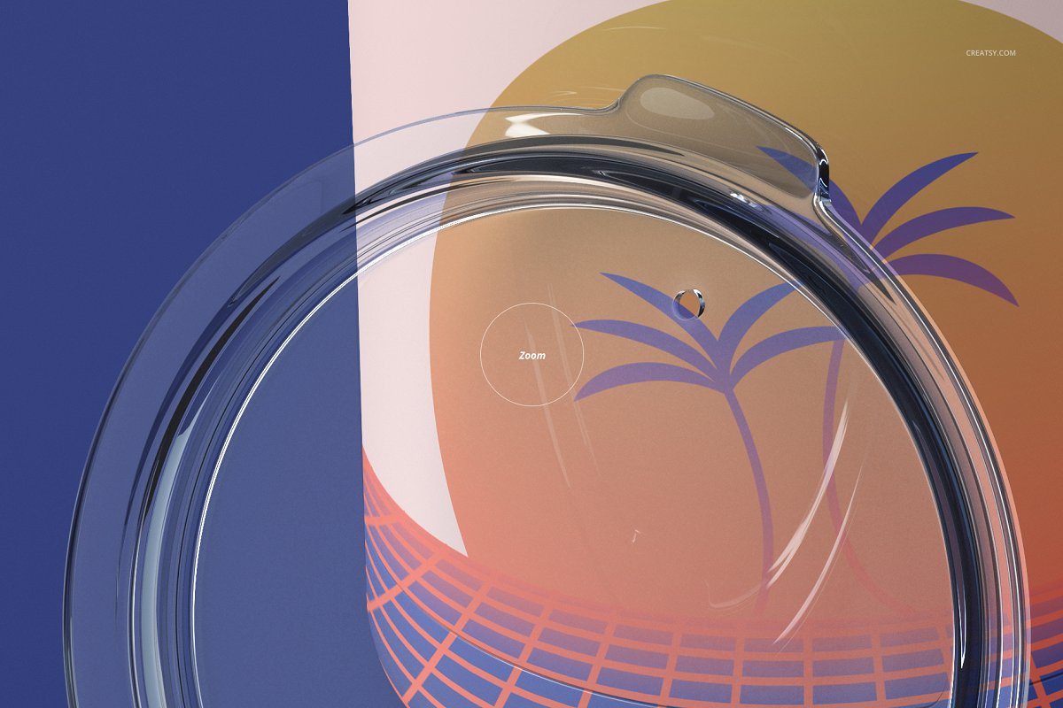 10oz不锈钢咖啡杯样机套装Stainless Coffee Cup Mockup插图(9)