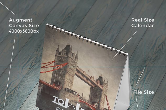 桌面日历设计展示样机模板v3 Desk Calendar Mock-Up vol.3插图(9)