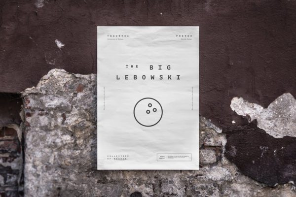 实景张贴效果海报传单样机模板4 Urban Poster Mock-up 4