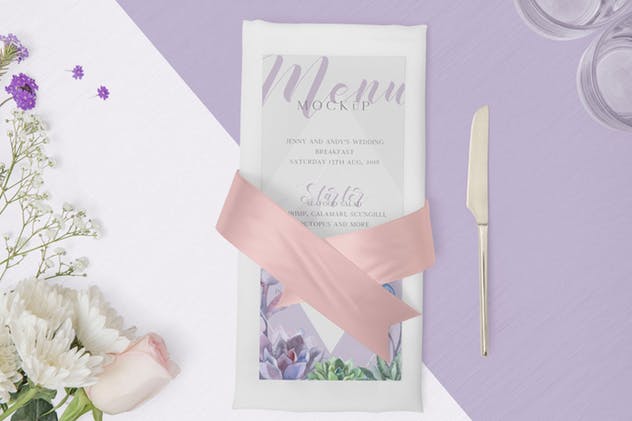浪漫主题餐厅菜单设计PSD样机模板 Gorgeous Restaurant Menu Mockups插图(2)