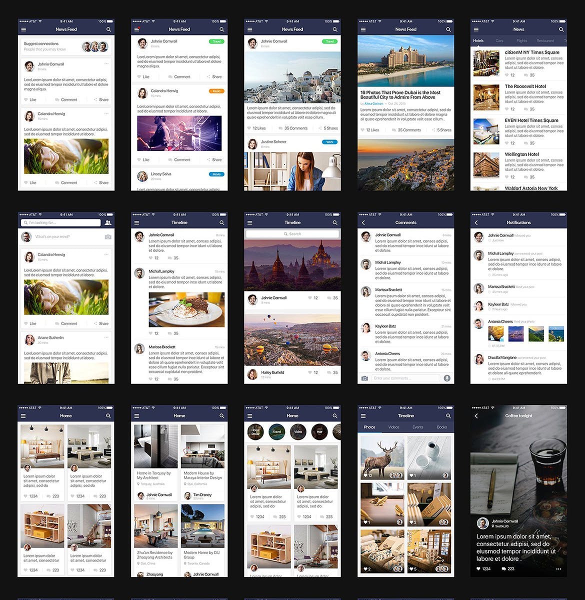 多用途综合性APP界面设计UI套件for Figma Mountify Mobile UI Kit for FIGMA插图(7)