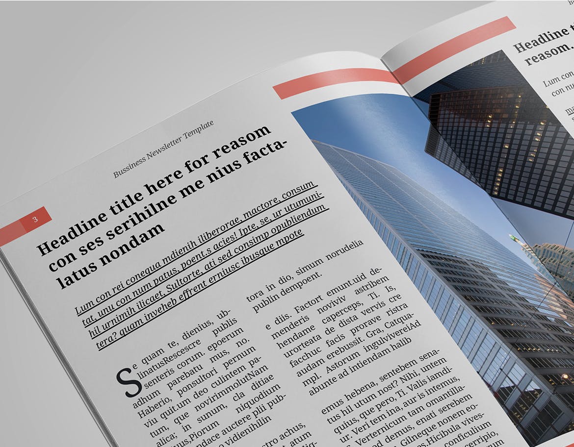 企业内部报刊排版设计模板 Newsletter Template插图(8)