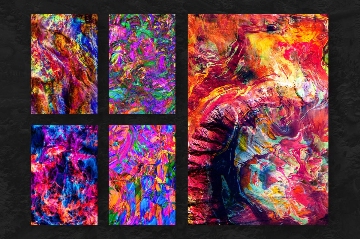 创意抽象纹理系列:15款3D混合油漆纹理&PS笔刷 Verve, Vol. 1 (Exclusive)插图(7)