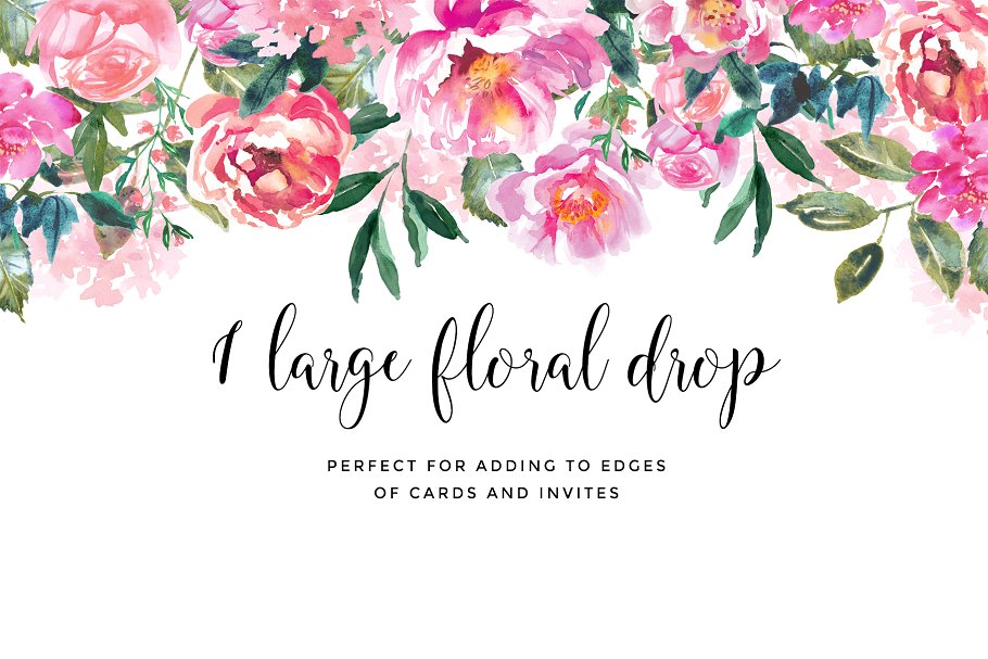 牡丹花水彩剪贴画 Peonies Pink Flower Clipart插图(7)