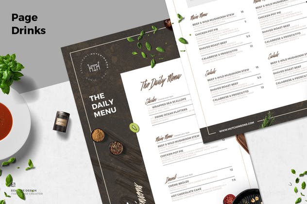 多用途餐饮菜单设计PSD模板 Food Menu插图(3)