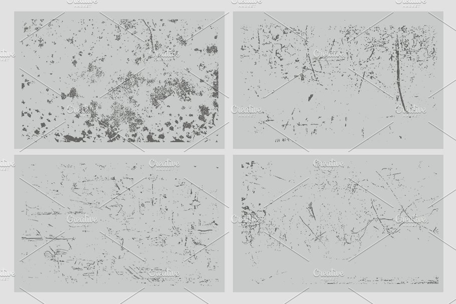 20款手工制作油墨印刷复印效果纹理＆PS笔刷 20 Grunge & Grimey Textures – VES06插图(2)