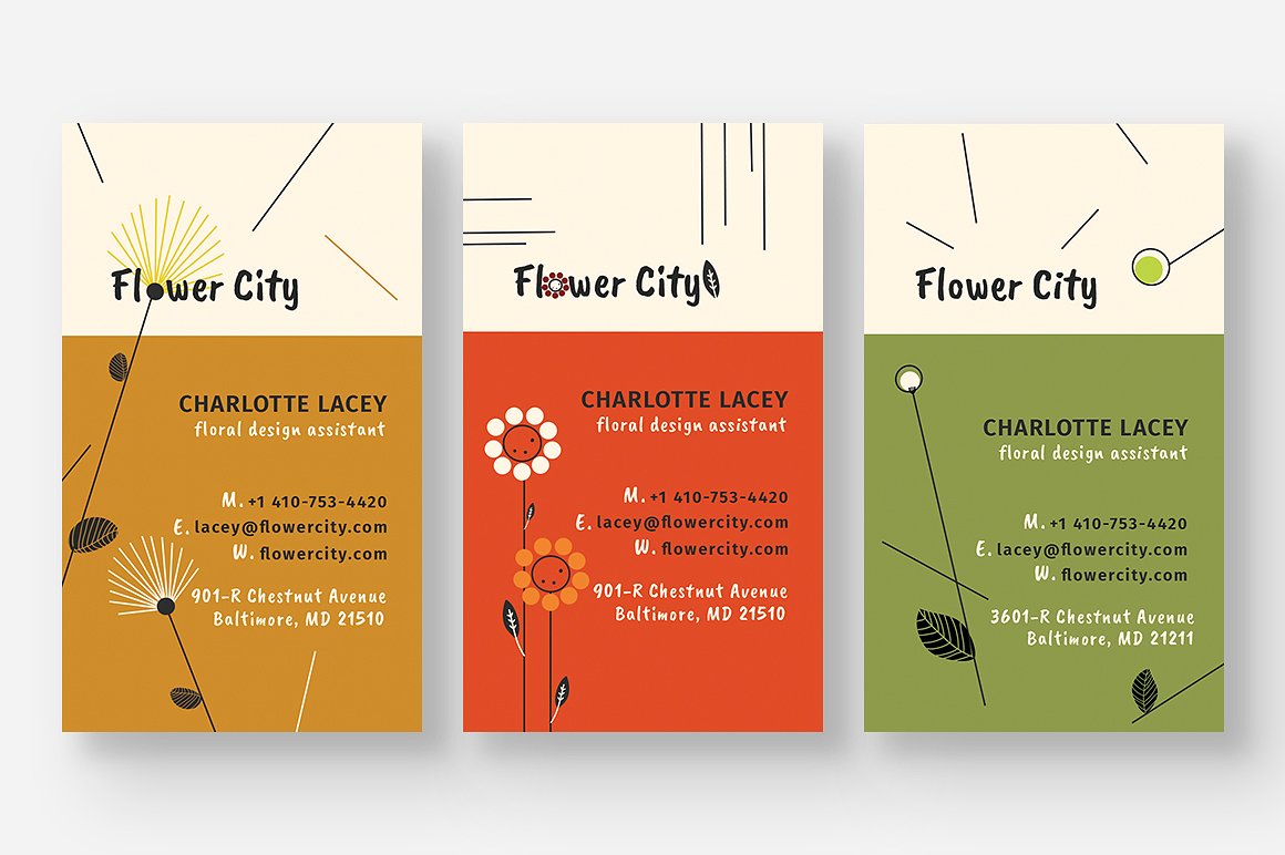 28张时尚极简的商业化名片设计模板 Business Card Bundle [psd]插图(9)