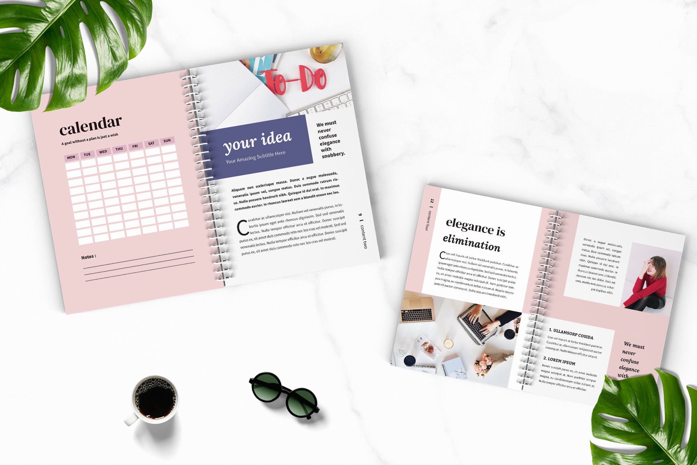 电子课程练习册INDD设计模板 eCourse Workbook Template插图(4)