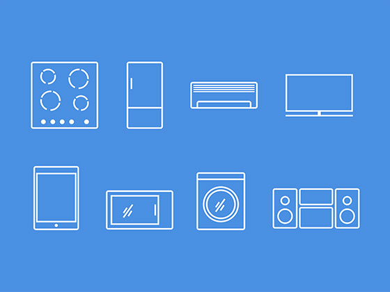 小家电线性图标素材之家精选sketch素材