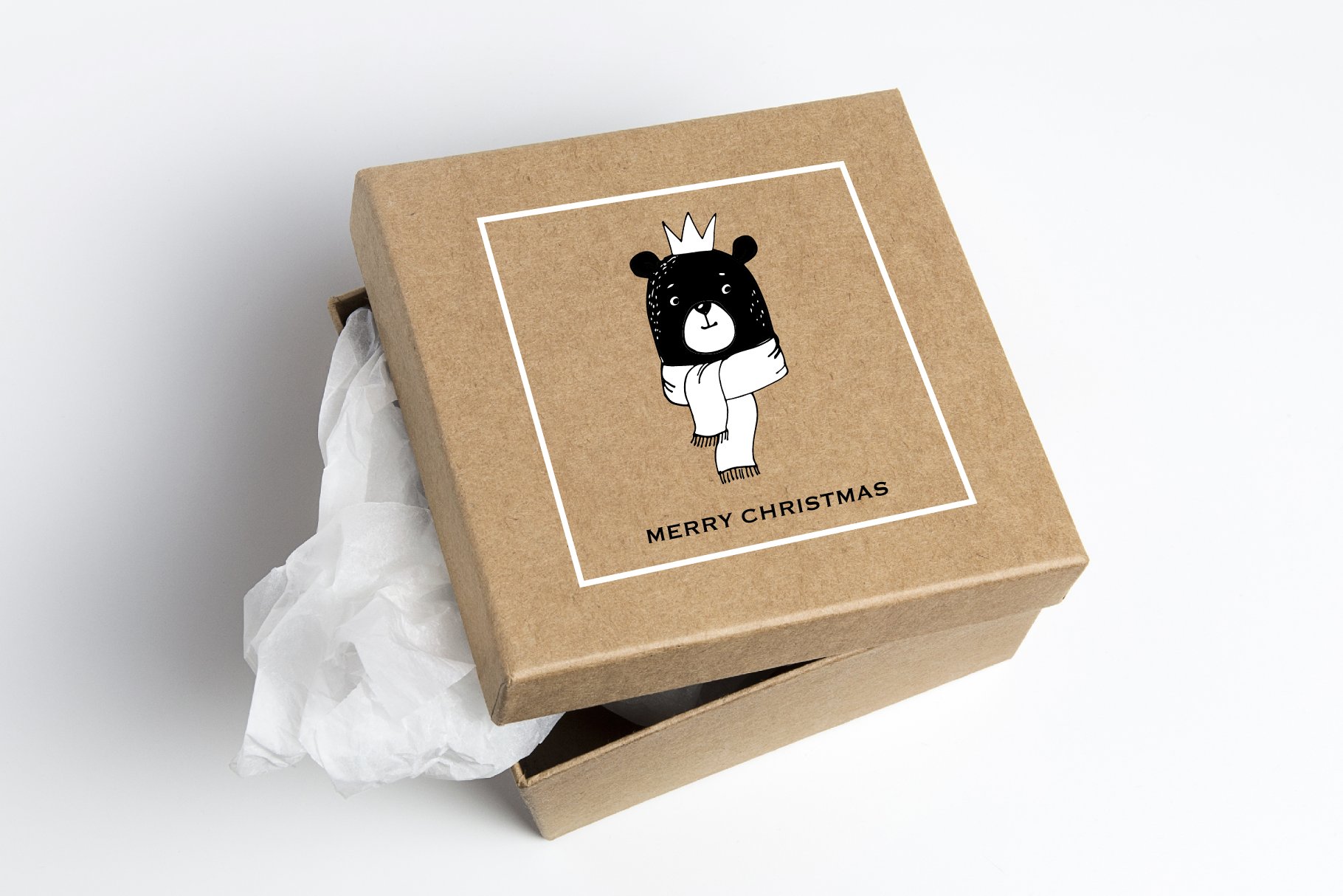 斯堪纳维亚风格快乐圣诞涂鸦元素手绘插画 Merry Christmas greetings & doodles插图(5)