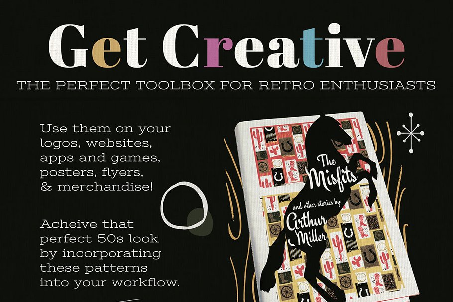 20世纪50年代艺术风格图案纹理合集 1950s and Mid-Century Patterns插图(2)