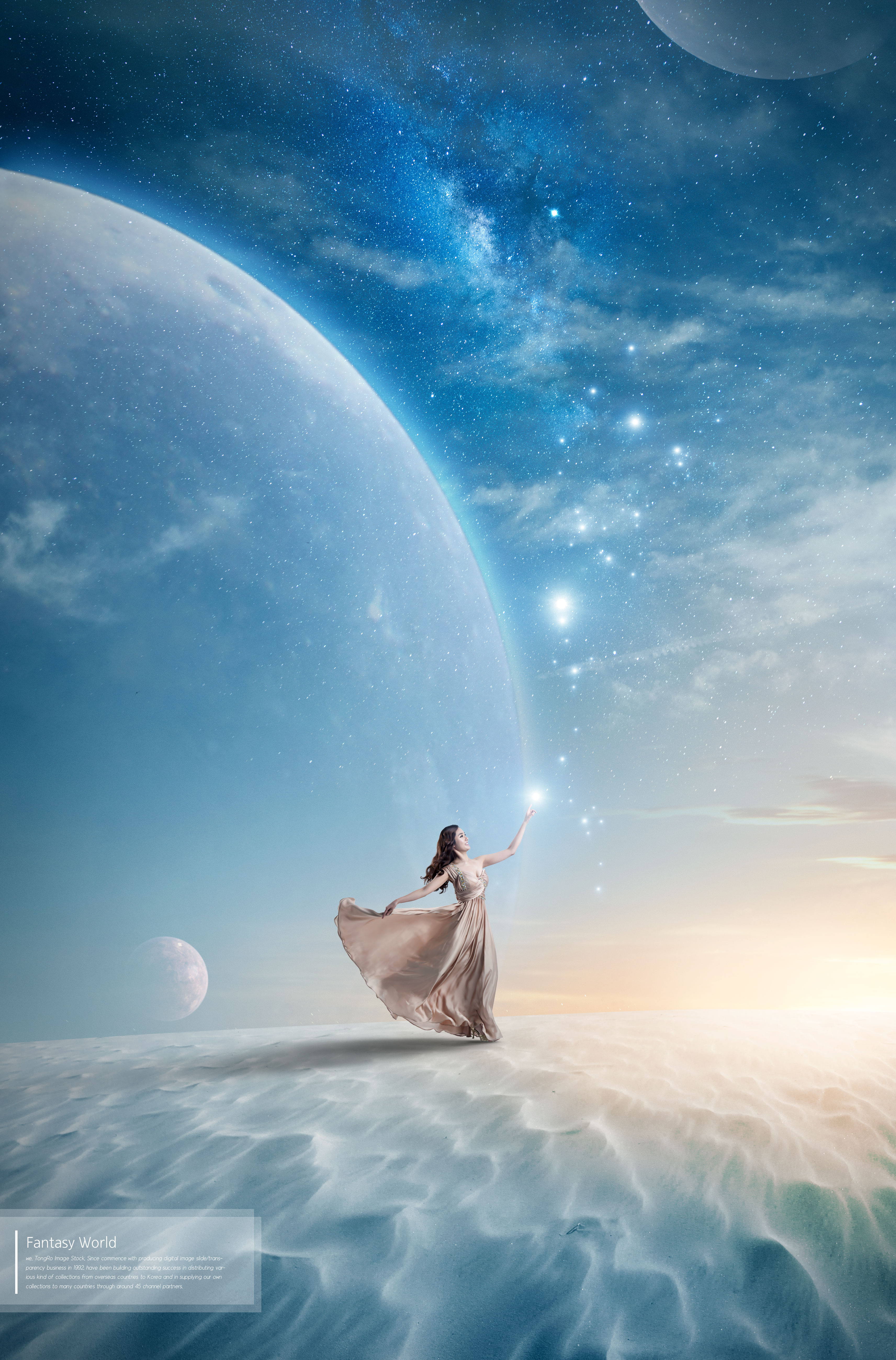 梦幻世界唯美背景多用途海报模板套装插图(4)