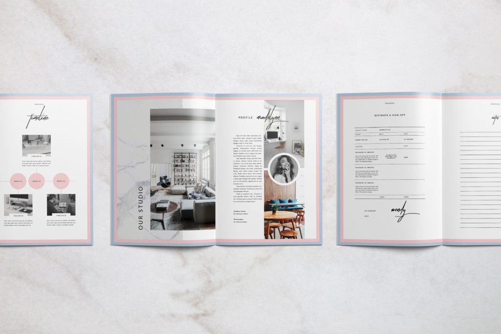 优雅简洁的画册模版下载[indd]插图(1)